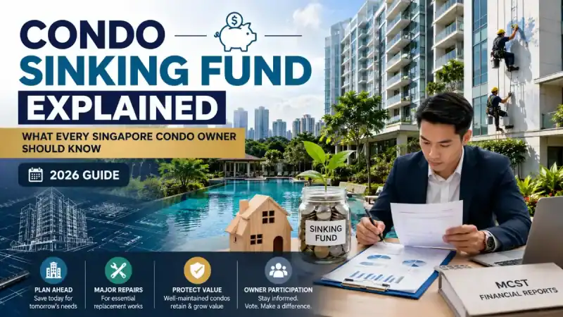 Condo Sinking Fund Explained: What Every Singapore Condo Owner Should Know (2026 Guide)